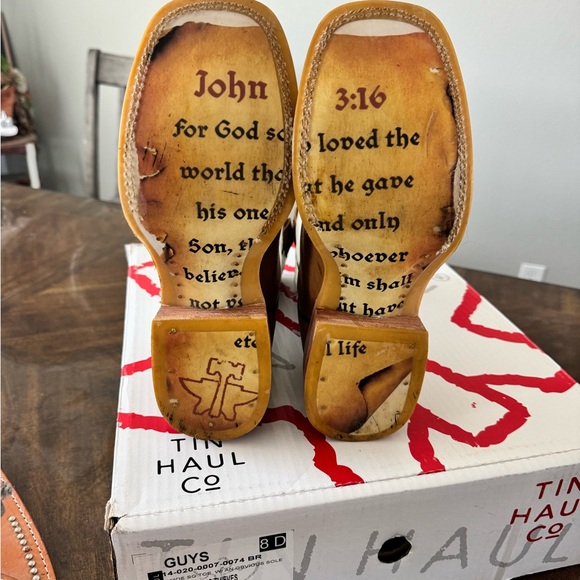 Men’s Tin Haul boots size 8d - Picture 2 of 6